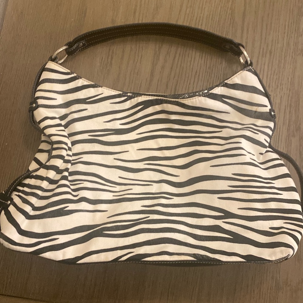 Liz Claiborne zebra print purse
